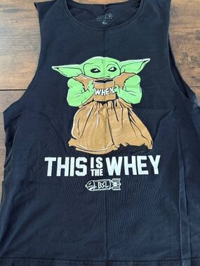 This Is The Whey Mandalorian Sleeveless Workout Shirt Men's Large